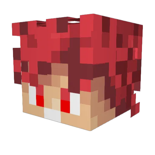 McEven Minecraft avatar head, 3D render