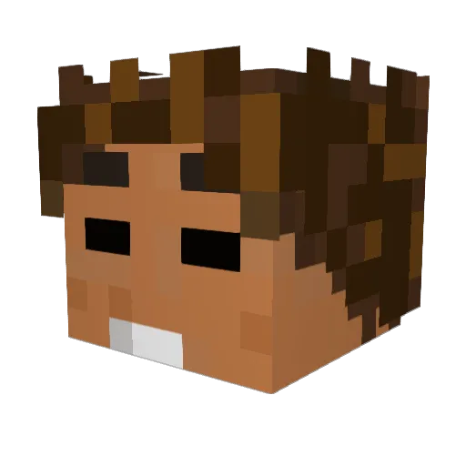 McFangsworth Minecraft avatar head, 3D render