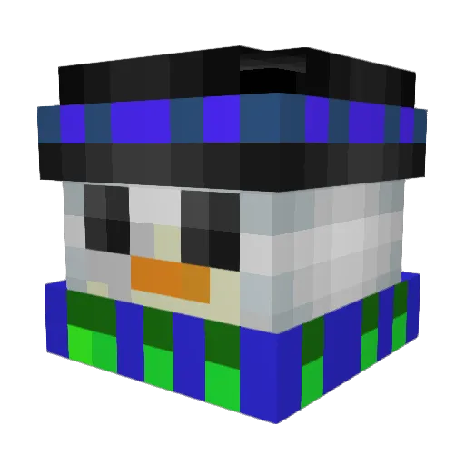 McFaul Minecraft avatar head, 3D render