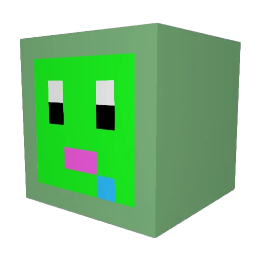 McFist Minecraft avatar head, 3D render