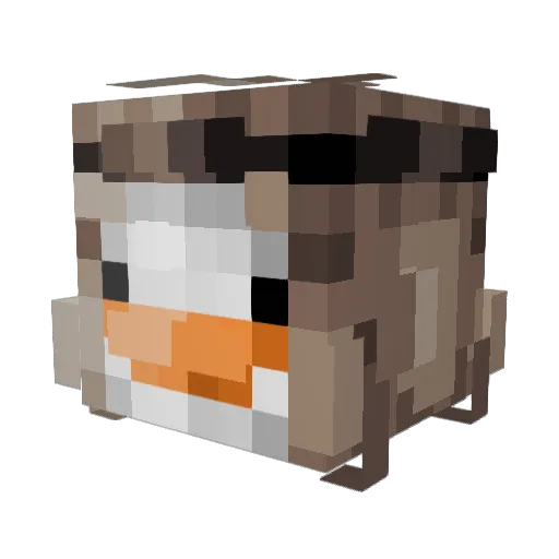 McFlippys Minecraft avatar head, 3D render