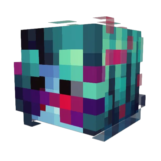 McFlugget Minecraft avatar head, 3D render