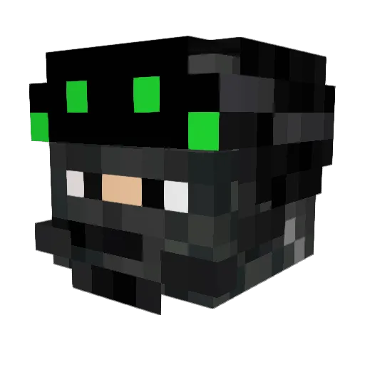 McFlurryPickUp Minecraft avatar head, 3D render