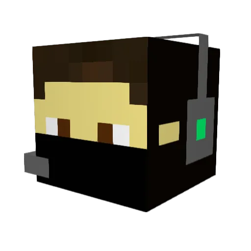 McFly992 Minecraft avatar head, 3D render