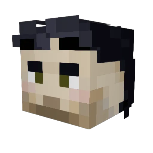McFlyGuy2022 Minecraft avatar head, 3D render