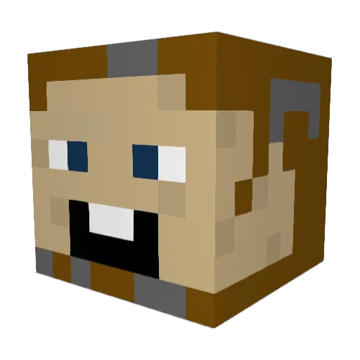 McFrableAce Minecraft avatar head, 3D render