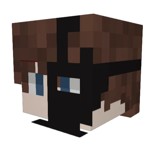 McFreakingLoseIt Minecraft avatar head, 3D render