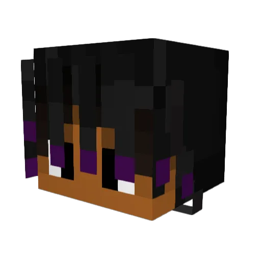 McGalaxi Minecraft avatar head, 3D render
