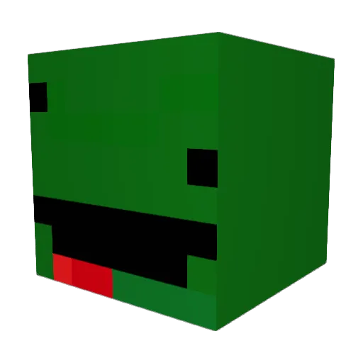 McGillionaire Minecraft avatar head, 3D render