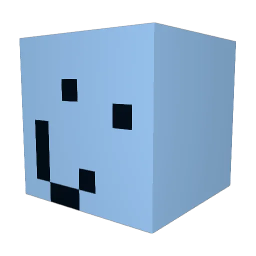 McGlizzi Minecraft avatar head, 3D render