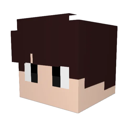 McGnomo Minecraft avatar head, 3D render