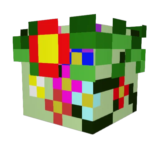 McGooborton Minecraft avatar head, 3D render