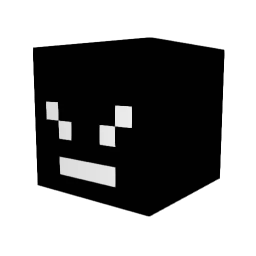 McGoobz Minecraft avatar head, 3D render