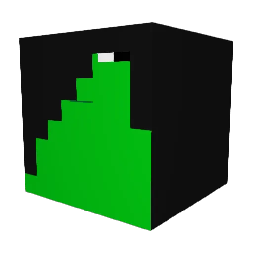McGorgeousBurger Minecraft avatar head, 3D render