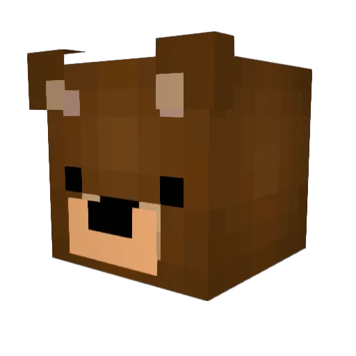 McGrizz Minecraft avatar head, 3D render