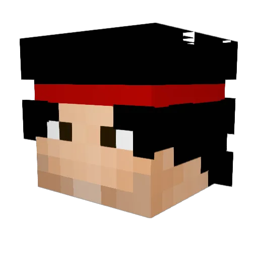 McGuirk Minecraft avatar head, 3D render