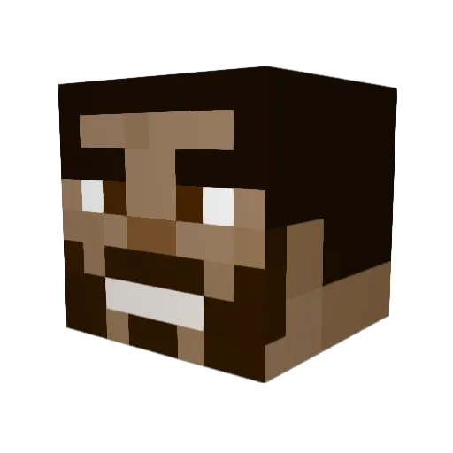 McGyver_KIQ Minecraft avatar head, 3D render