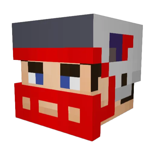 McHeroTR Minecraft avatar head, 3D render