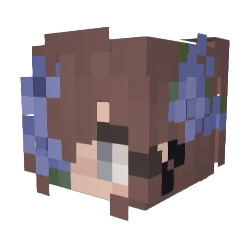 McHopie Minecraft avatar head, 3D render