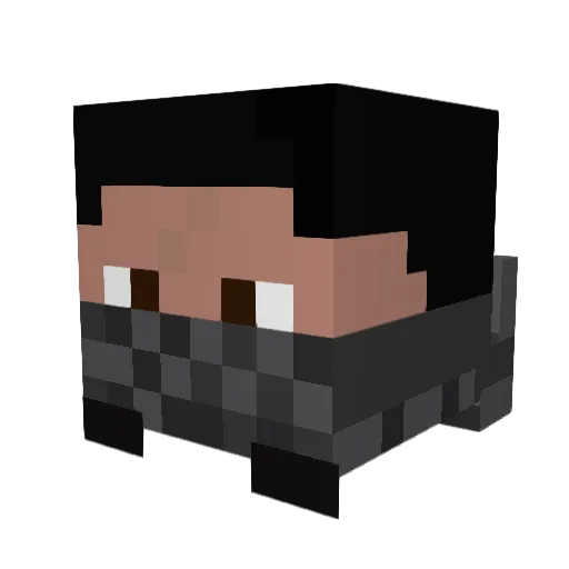 McHotDog123 Minecraft avatar head, 3D render