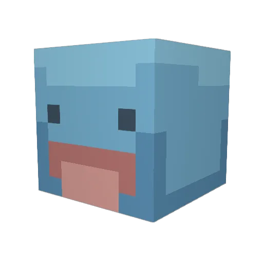 McIce3 Minecraft avatar head, 3D render