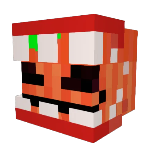 McJardred Minecraft avatar head, 3D render