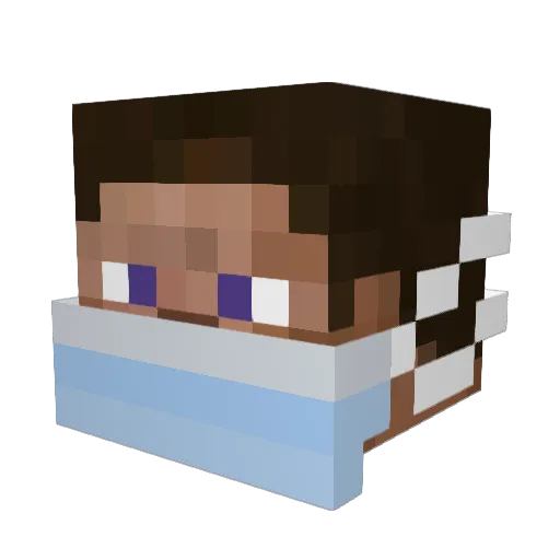 McJaz Minecraft avatar head, 3D render