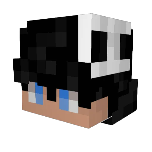 McJedraK Minecraft avatar head, 3D render