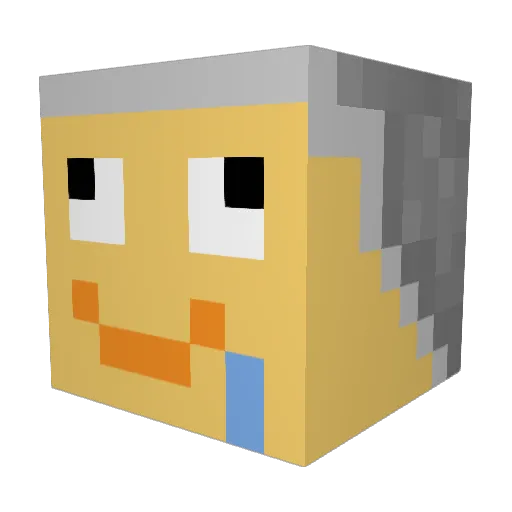 McJenkinss Minecraft avatar head, 3D render