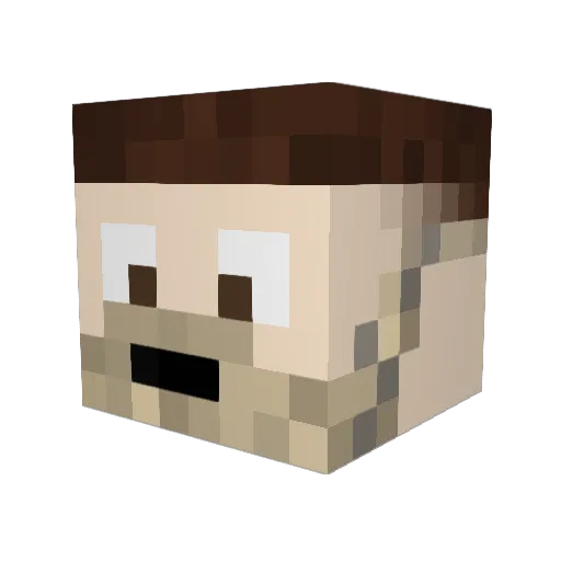 McKacsa03 Minecraft avatar head, 3D render