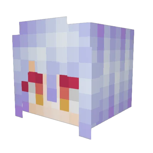 McKansas Minecraft avatar head, 3D render