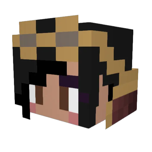 McKaticus Minecraft avatar head, 3D render