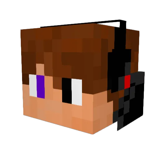 McKenzza Minecraft avatar head, 3D render