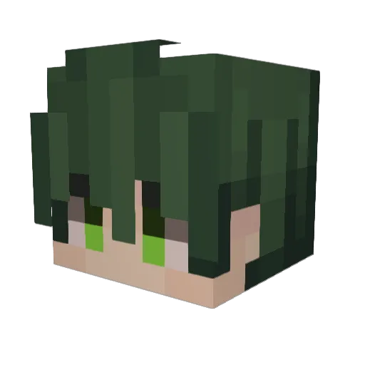 McKie_ Minecraft avatar head, 3D render