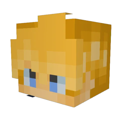 McKnodra18 Minecraft avatar head, 3D render
