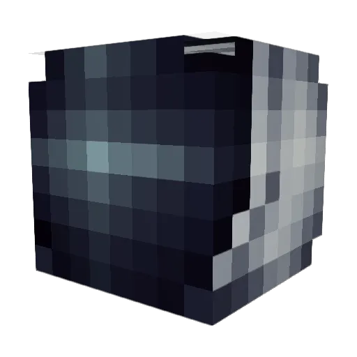 McKomar Minecraft avatar head, 3D render