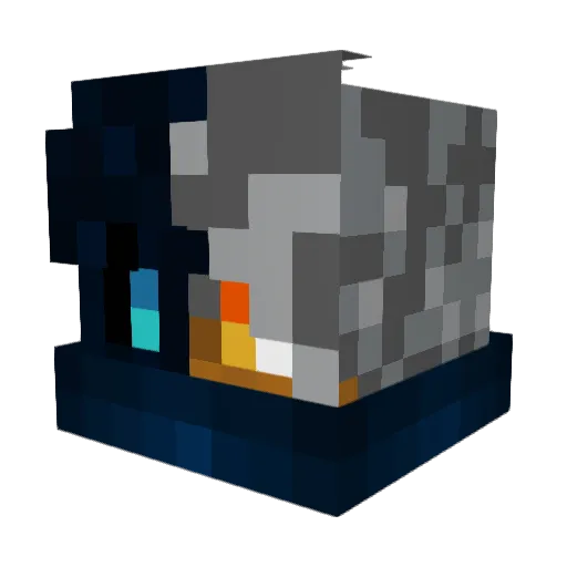 McKzzz Minecraft avatar head, 3D render