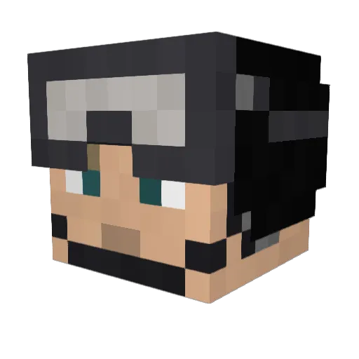 McLambo29 Minecraft avatar head, 3D render