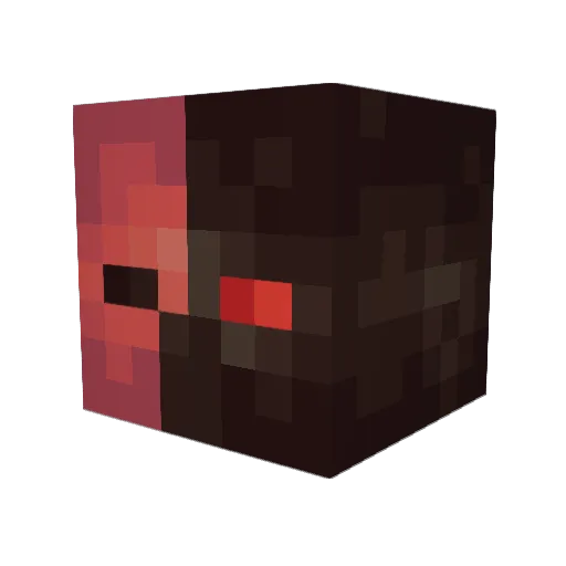 McLarpsy Minecraft avatar head, 3D render