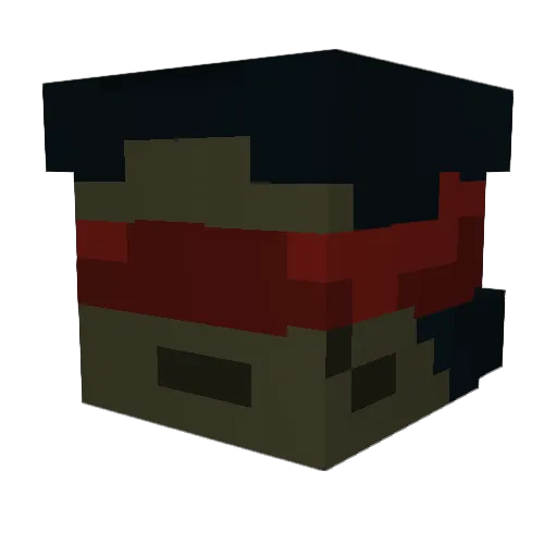 McLugster Minecraft avatar head, 3D render