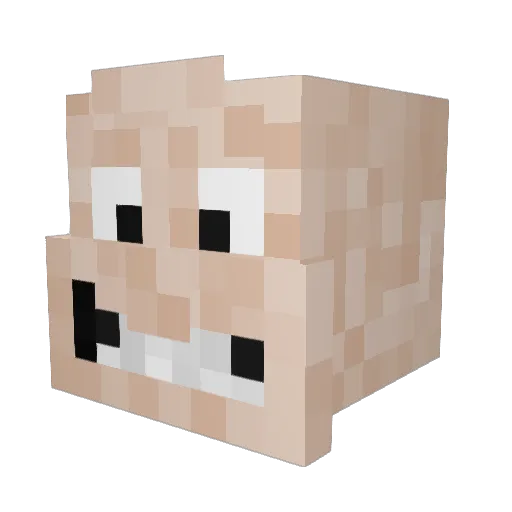 McMac123654 Minecraft avatar head, 3D render