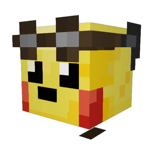 McMake Minecraft avatar head, 3D render