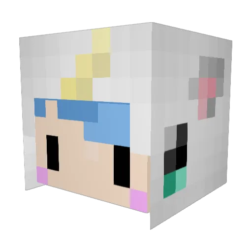 McMandingo Minecraft avatar head, 3D render