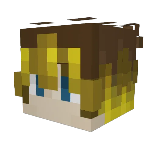 McMapl3 Minecraft avatar head, 3D render