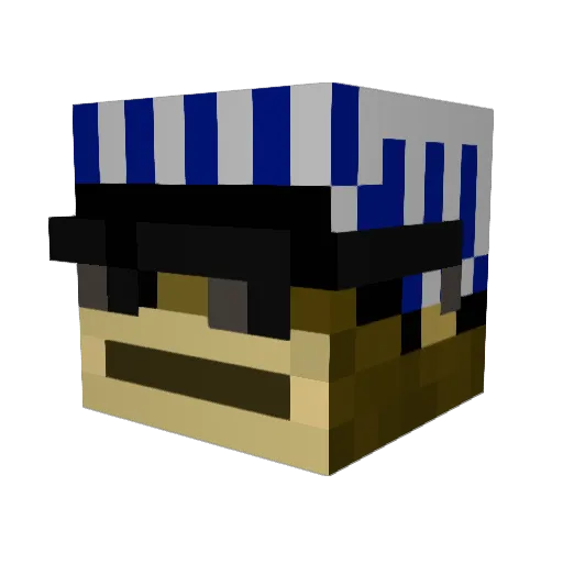 McMattyy Minecraft avatar head, 3D render