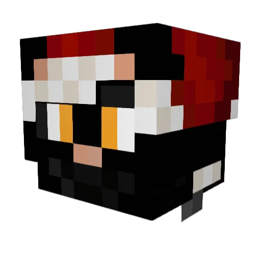 McMeze Minecraft avatar head, 3D render