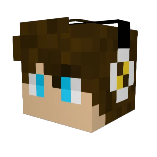 McMickey_J Minecraft avatar head, 3D render