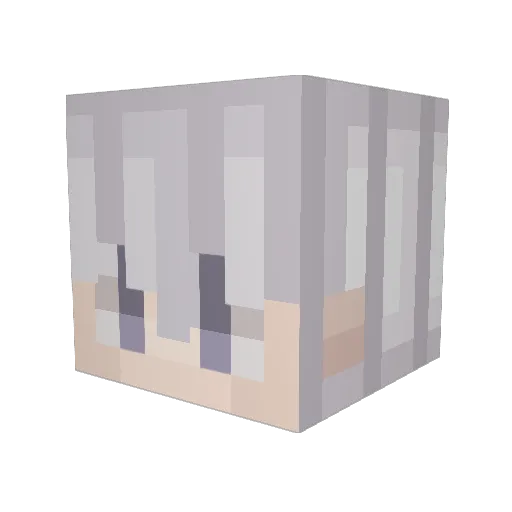 McMiep Minecraft avatar head, 3D render