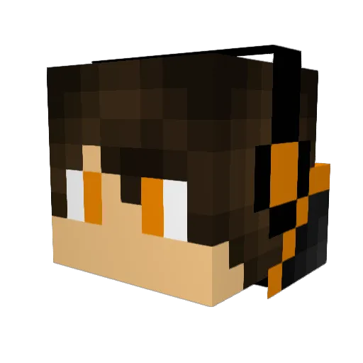 McMomo11 Minecraft avatar head, 3D render