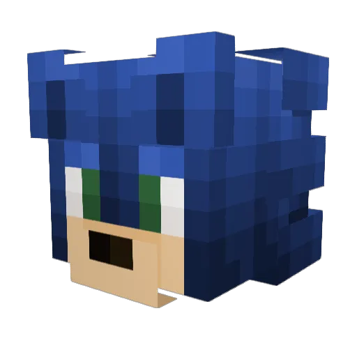 McMoyer Minecraft avatar head, 3D render